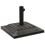 Parasol Base Square Polyresin 12 kg Bronze 45207