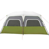 Family Tent with LED 10-Person Light Green Quick Release 94302