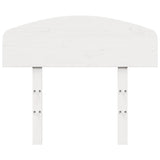 Headboard White 90 cm Solid Wood Pine 842519