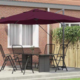 Umbrella Bordeaux Red 351 x 250 x 260 cm 42003349