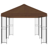 6 x 3 m Brown Polyester and Steel 190 3375993