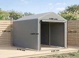 179 x 120cm Temporary Garden Shed, with Accessories - Light Grey T3398P549960