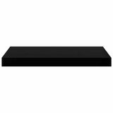 Floating Wall Shelves 4 pcs High Gloss Black 50x23x3.8 cm MDF 323768
