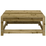 Garden Footstool Brown Treated solid pine wood Medium Modular 837941