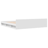 Bed Frame with Drawers without Mattress White 200x200 cm 3280720