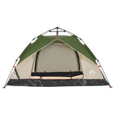Camping Tent Dome 3-Person Green Quick Release 4004193