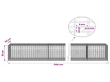 Gabion with 5 mm Wire and 5x2.5 cm Mesh 1150x50x50 cm 3463769
