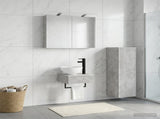 Bathroom Cabinet Set 4 pcs Concrete Grey Engineered Wood 3407362