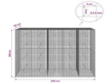 Gabion with 3.5 mm Wire and 5x5 cm Mesh 250x50x200 cm 3462383
