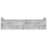Bed Frame with Drawers without Mattress Concrete Grey 90x200 cm 3207374