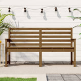 Garden Bench Honey Brown 159.5x48x91.5 cm Solid Wood Pine 824070