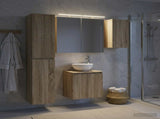 Bathroom Cabinet Set 5 pcs Sonoma Oak Engineered Wood 3407289