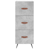 Highboard Concrete Grey 34.5x34x180 cm Engineered Wood 3198829
