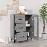 Sideboard Grey Sonoma 69.5x34x90 cm Engineered Wood 817367