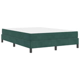 Box Spring Bed with Mattress Dark Green 140 x 210 cm Fabric 3398746