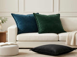 Cushion Cover 6 pcs HOUTEN Blue 70 x 70 cm Velvet 921274