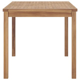Garden Dining Set Natural Teak Fine sanded teak hardwood 3059932