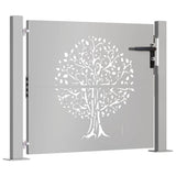 Garden Gate 100x75 cm Corten Steel Tree Design 153214