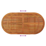 Garden Table 200x100x75 cm Solid Wood Eucalyptus 316072