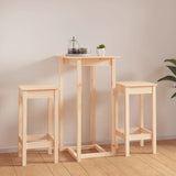 3 Piece Bar Set Solid Wood Pine 3124727