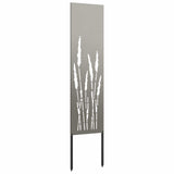 Garden Privacy Screen Rusty 32 x 140 cm Weathering Steel 876244