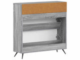 Shoe Cabinet BREDA 78 x 24 x 103 cm Engineered Wood Grey Sonoma 897541
