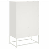 Highboard White 68.5x39x111.5 cm Steel 846607