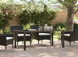 Garden Table Black 140 x 70 x 73 cm Metal 42010313