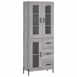 Highboard Grey Sonoma 69.5x34x180 cm Engineered Wood 3198607