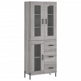 Highboard Grey Sonoma 69.5x34x180 cm Engineered Wood 3198607