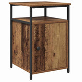 Bedside Cabinet with Drawer 2 pcs Old wood Engineered Wood 879502