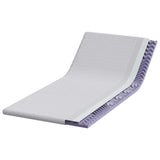 Mattress Topper White 100 x 200 x 6 cm Jaquard Fabric 4106202