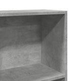 Bookcase Concrete Grey 80x30x114 cm Engineered Wood 857934