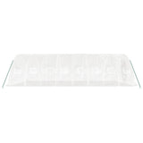 Greenhouse with Steel Frame White 40 m 8x5x2.3 m 3188096