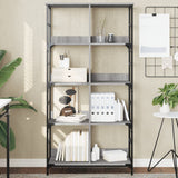 Bookshelf Grey Sonoma 78.5x33x153 cm Engineered Wood 835257