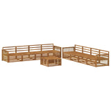Outdoor Sofa Set 9 pcs Natural Solid Acacia Wood 3383177
