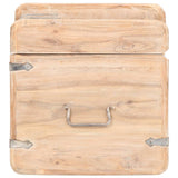 Chest 40x40x40 cm Solid Acacia Wood 289648