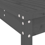 3 Piece Garden Bar Set Grey Solid Wood Pine 3157795