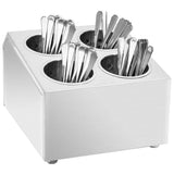 Cutlery Holder 4 Grids Square Stainless Steel 51229