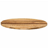 Table Top 90x3.8 cm Round Solid Wood Rough Mango 370016