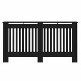 Radiator Cover 2 pcs Black 152 x 19 x 81.5cm Engineered Wood 3403232