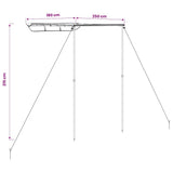 148135 Camper & Caravan Awning 1,8x2,5x2,15 m Beige