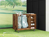 Golf Cabinet with Wheel Plain Old Wood 90 x 45 x 98 cm 899469