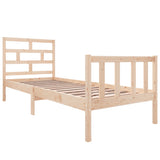 Bed Frame without Mattress Solid Wood Pine Small Single 3101308