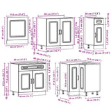 11 Piece Kitchen Cabinet Set "Kalmar" Sonoma Oak Engineered Wood 3314914