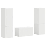 TV Cabinet Set 5 pcs White Engineered Wood 3409096