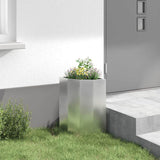 Corner Planter Silver 30 x 30 x 50 cm Galvanised steel 883680