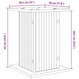 Plant Stand 2 pcs Old Wood 30.5 x 30 x 43 cm Engineered Wood 899813