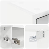 Bathroom Mirror Cabinet White 43 x 16 x 62.5 cm Engineered wood 889143