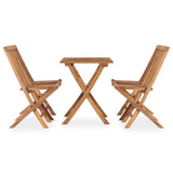 Outdoor Dining Set Teak Natural Fine Sanded Teak Hardwood Medium 3059976